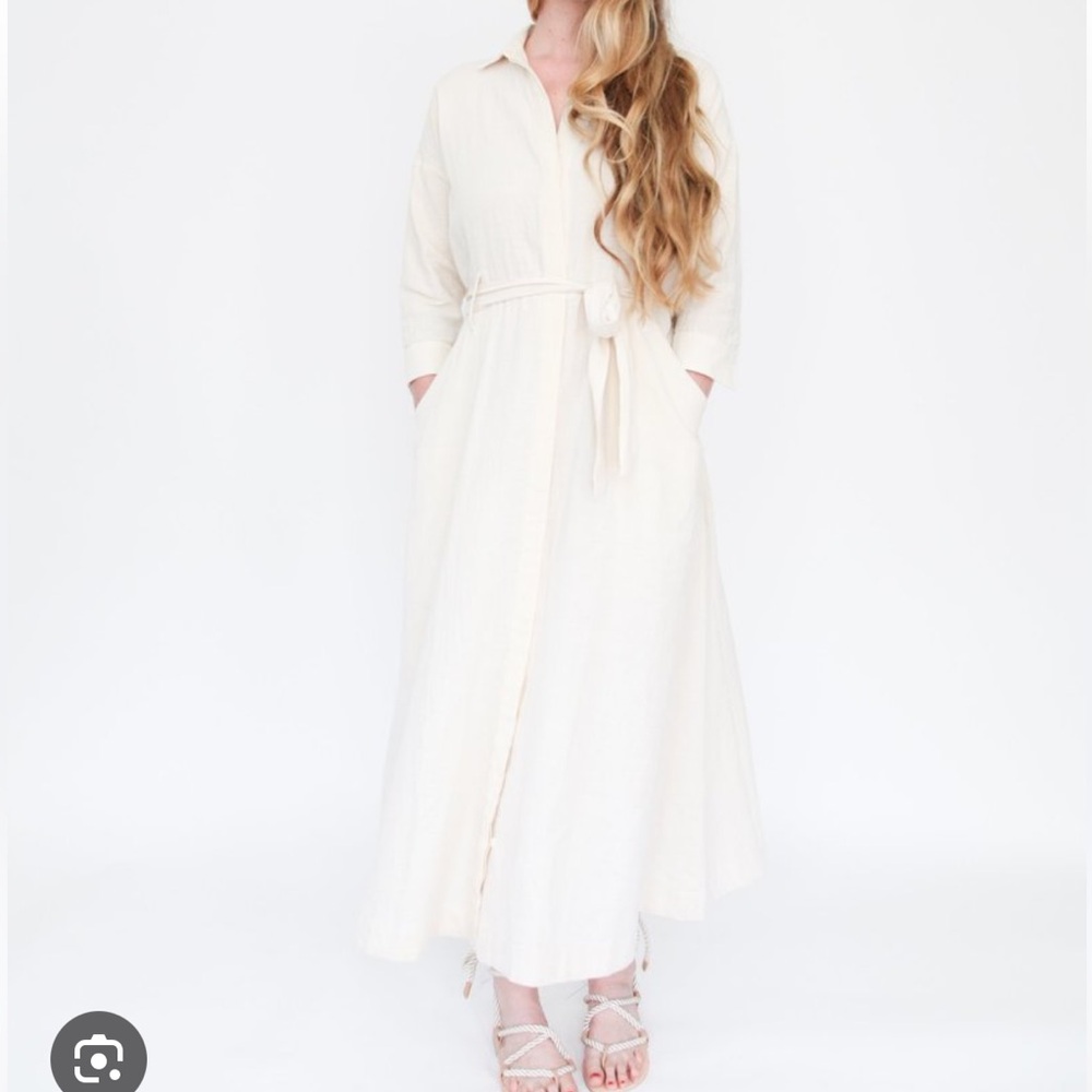 Esby Mabel Shirt Dress - Natural